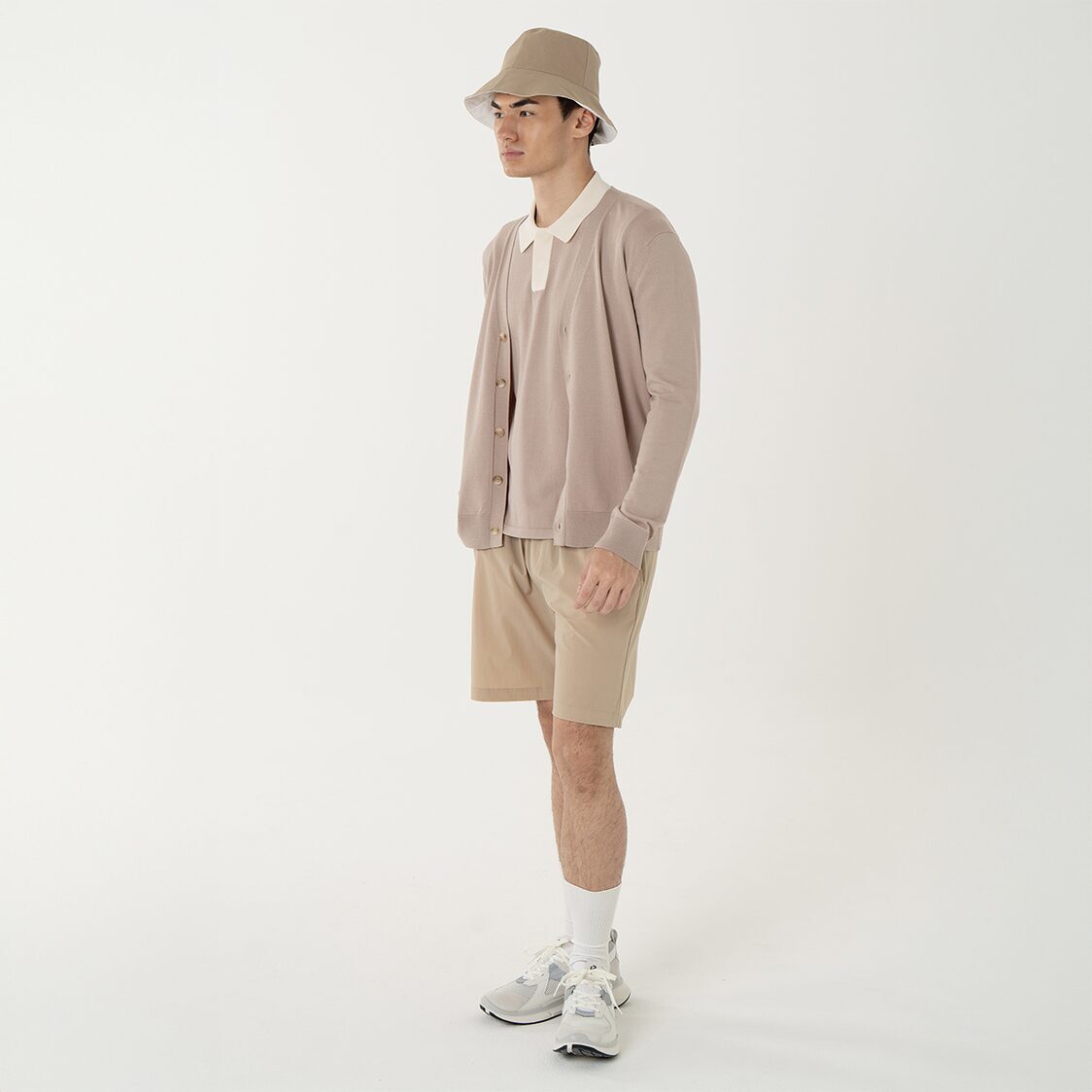 K/Woods Ice Cool Cove Cardigan in Khaki