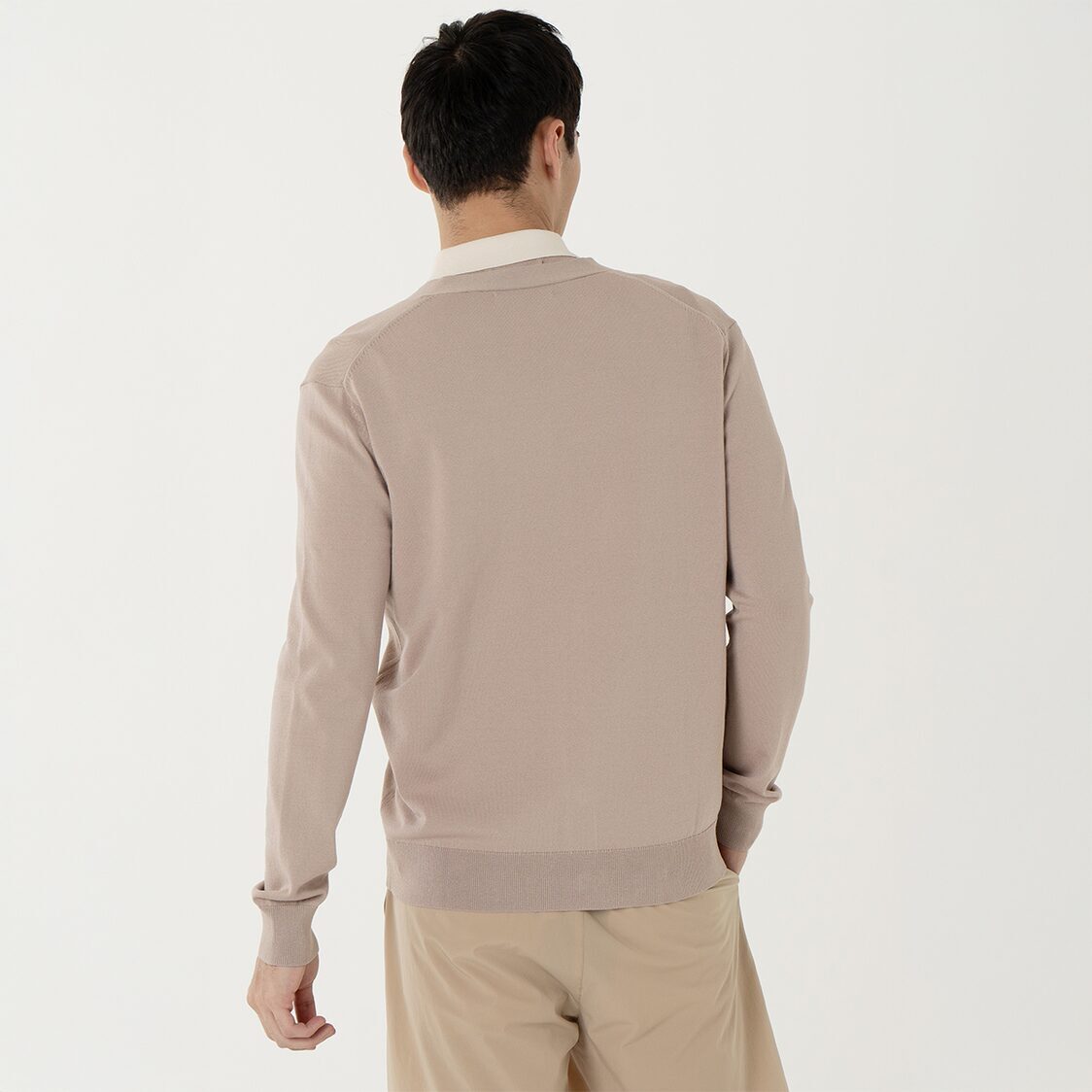 K/Woods Ice Cool Cove Cardigan in Khaki