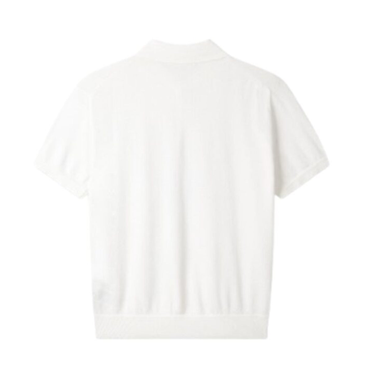 Man On The Boon Texture Relax Fit Polo White