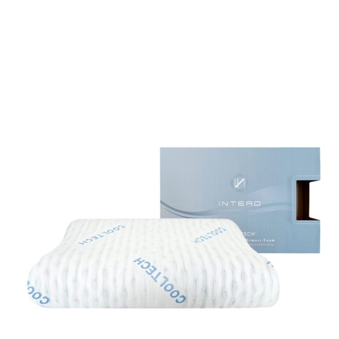 Intero Cool Tech Memory Foam Pillow - Contour