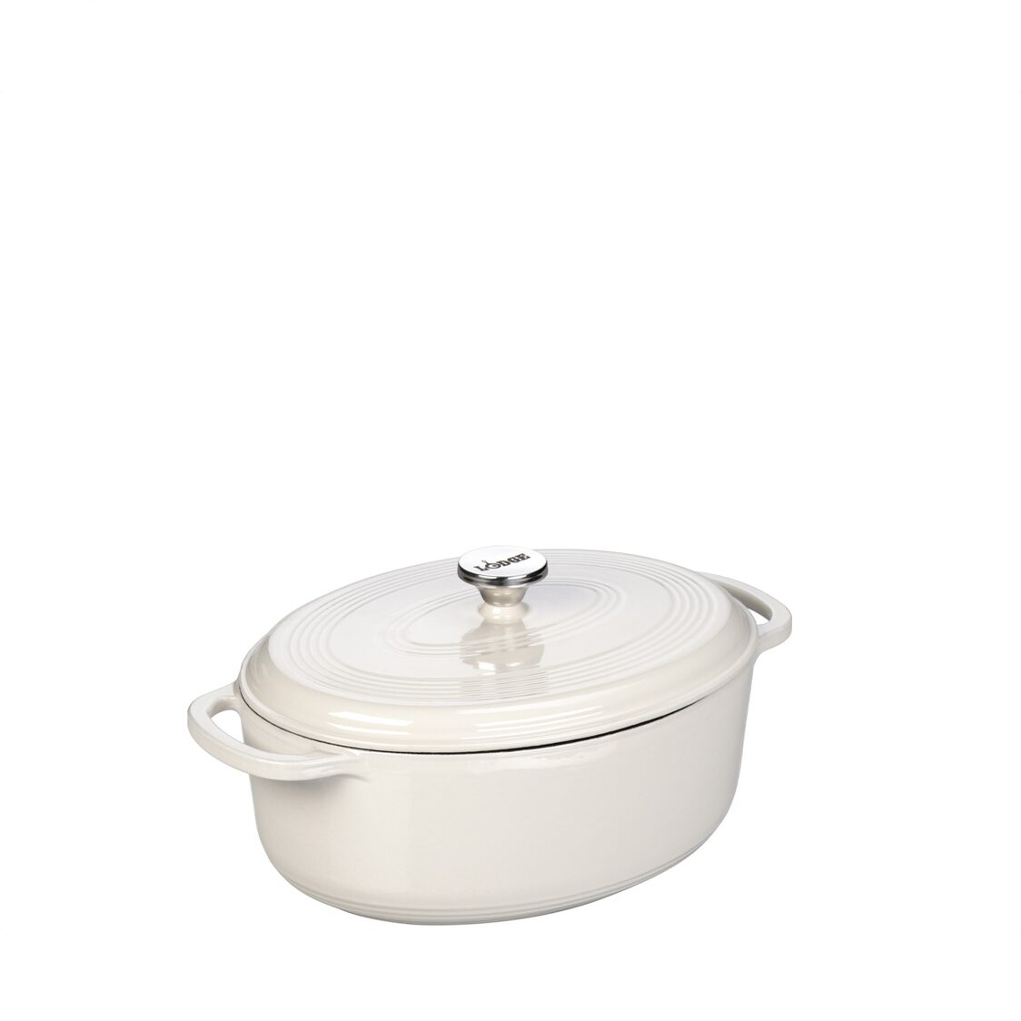 Lodge 7 Quart Oval Oyster Enameled Cast Iron Dutch Oven