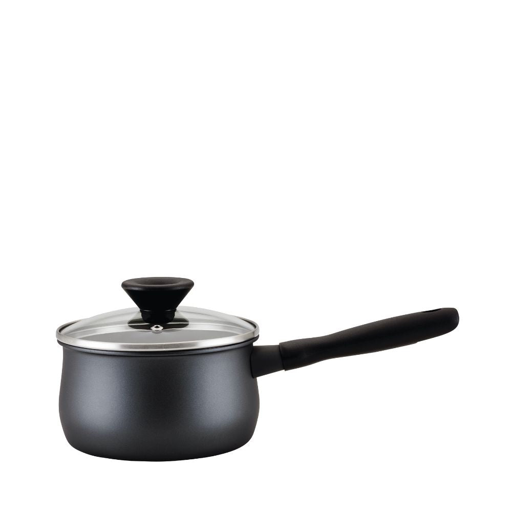 Meyer Midnight Nonstick Saucepan with Glass Lid