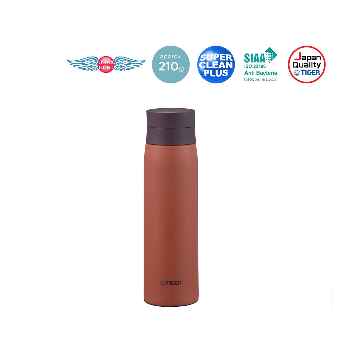 Tiger 500ml Anti-Bacteria Double S/Steel Thermal Mug - Soleil Orange (MCY-K050 DS)