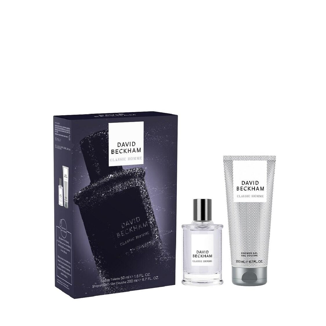 David Beckham Classic Homme Reno Eau De Toilette 50ml & Shower Gel 200ml