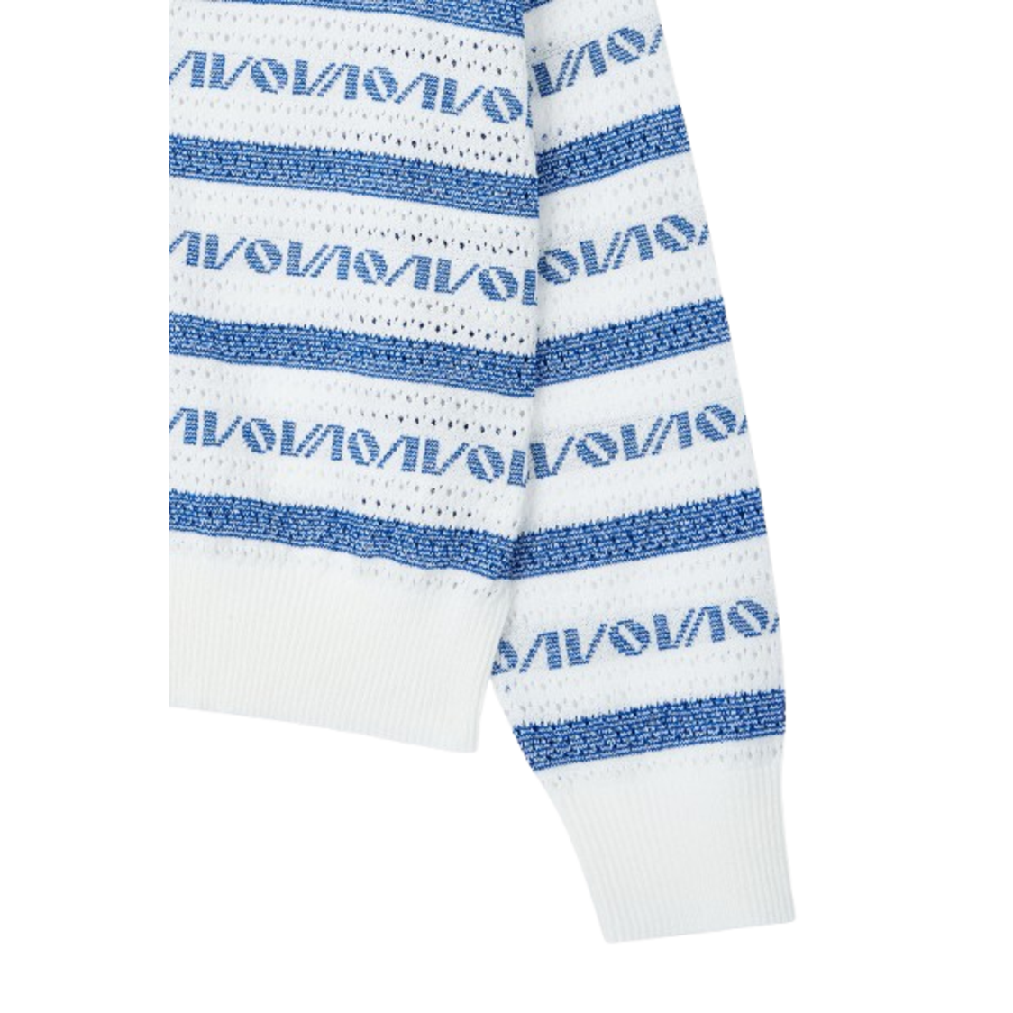 Voice Of Voices Logo Pattern V Neck Cardign Blue