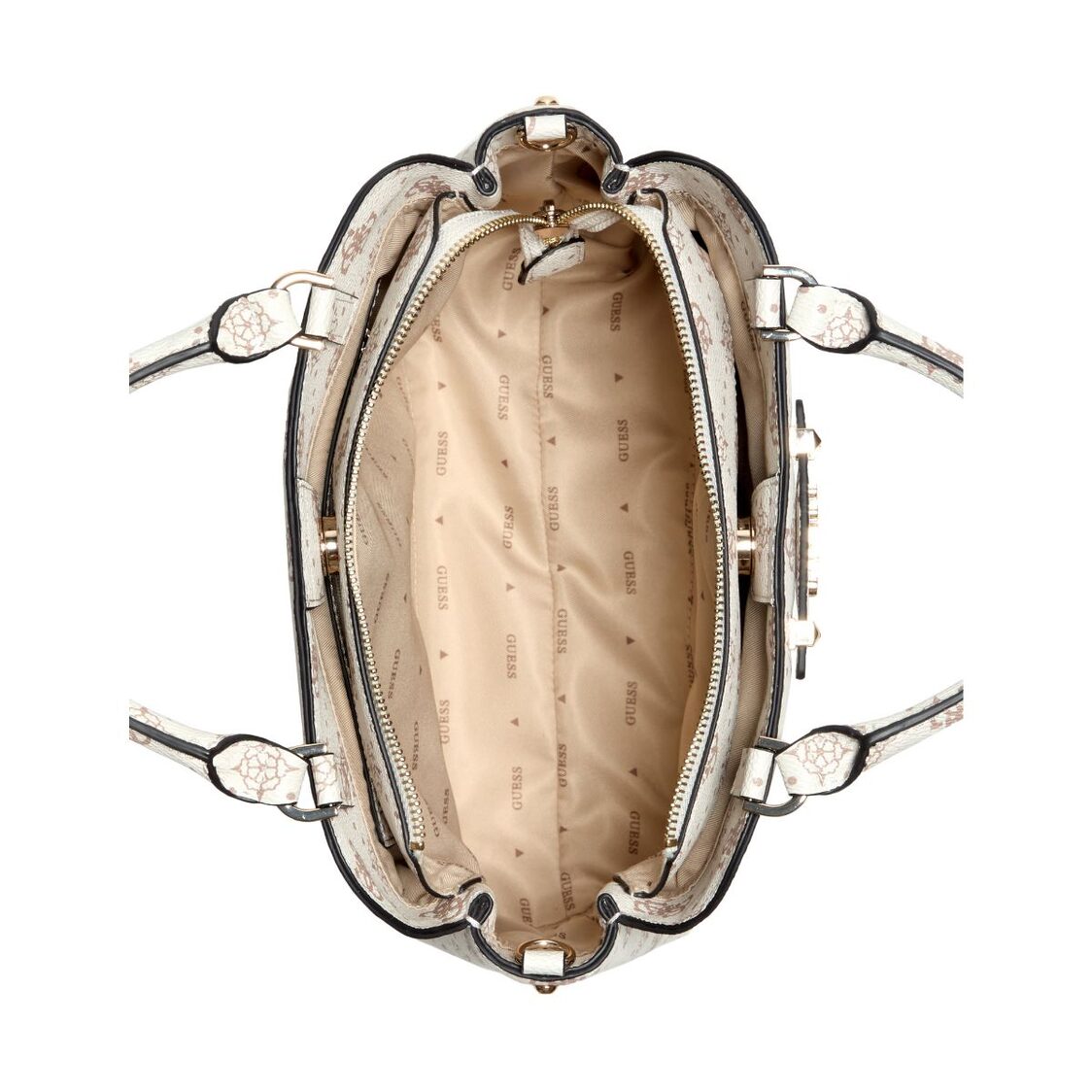 Guess Silia Girlfriend Satchel - Vanilla Logo