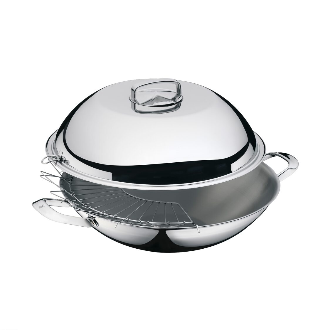 WMF 36cm Multi-Ply Wok with Stainless Steel Lid (07-9959-6040)