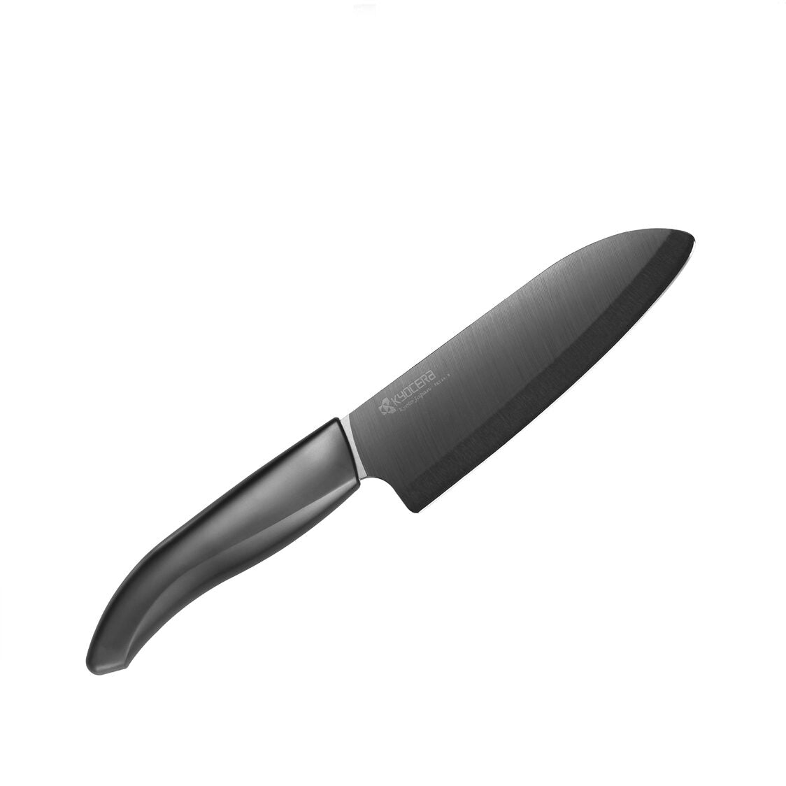 KYOCERA Ergonomic Advanced Ceramic Santoku Knife 14cm - Black (FK-140 BK-BK)