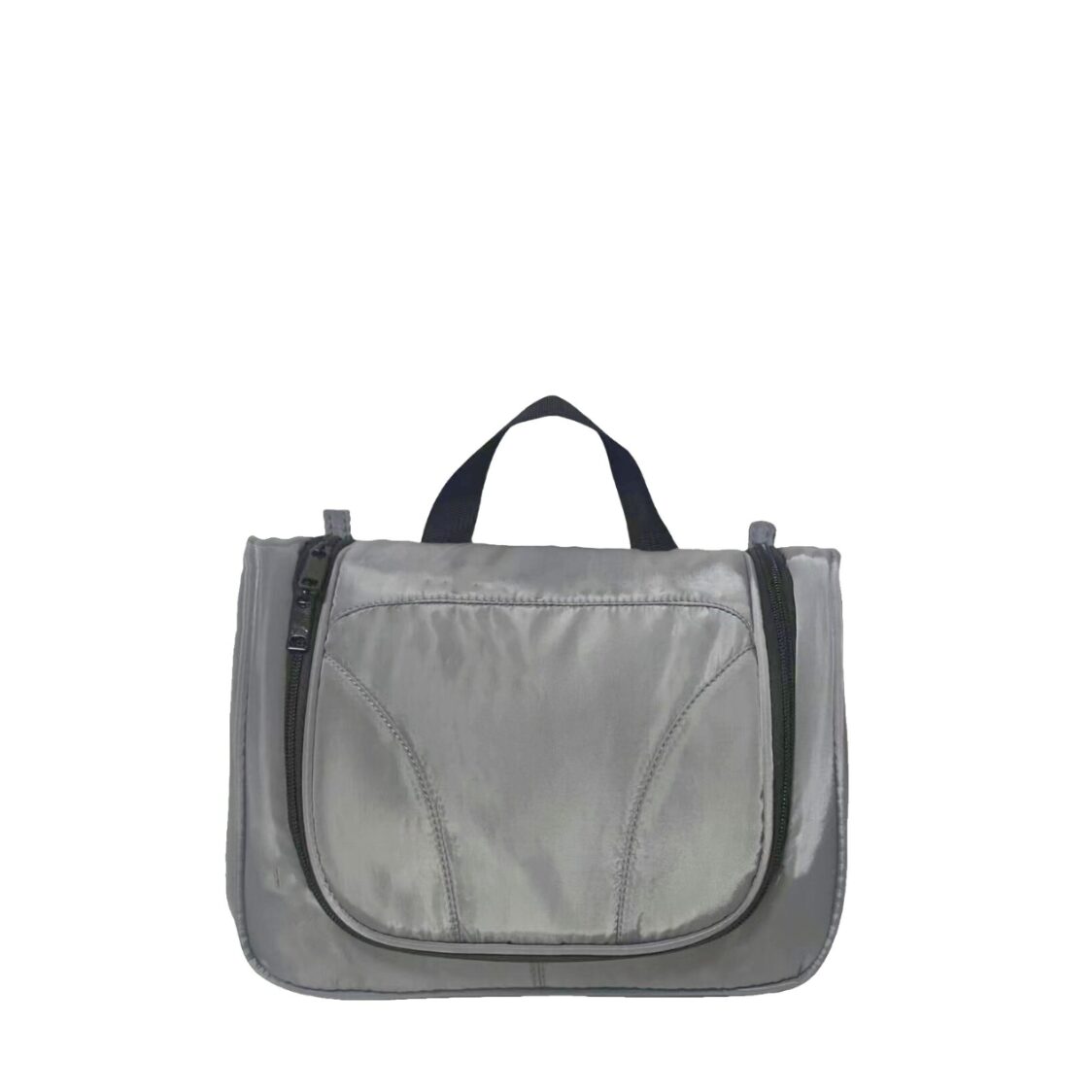 M Collection Toiletries Bag Grey Black L