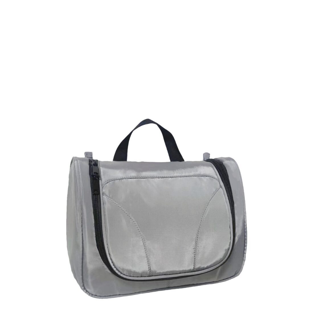 M Collection Toiletries Bag Grey Black L