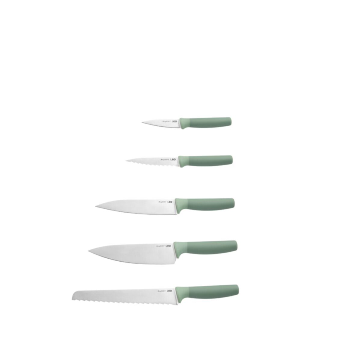 Berghoff 6-Pc Knife Block Set Forest (Built-In Knife Sharpener) Basic