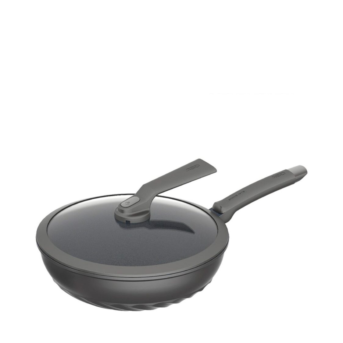 ASD Tornado Blue Diamond IH 30cm Skillet Wok with Steamer (CL30F5Q)