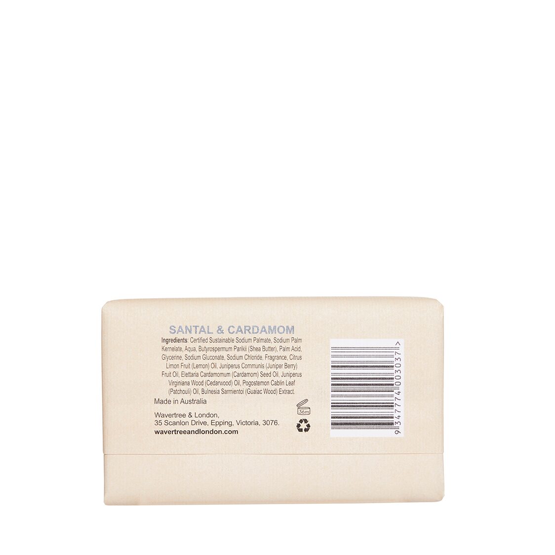 Wavertree & London Santal & Cardamom Soap Bar 200g