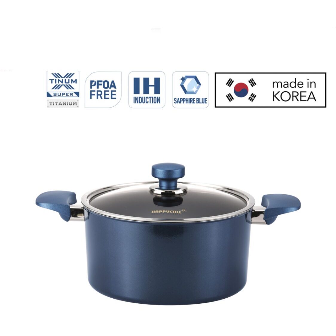 Happycall Classic Titanium IH Die Cast Stock Pot 24cm (3003-1195)