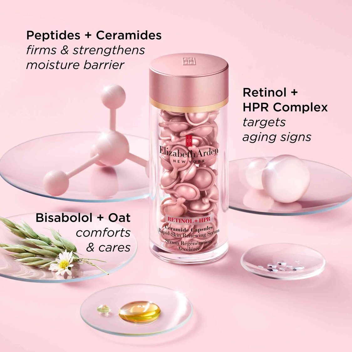 Elizabeth Arden Retinol + HPR Ceramide Capsules Rapid Skin Renewing Serum 60 Capsules