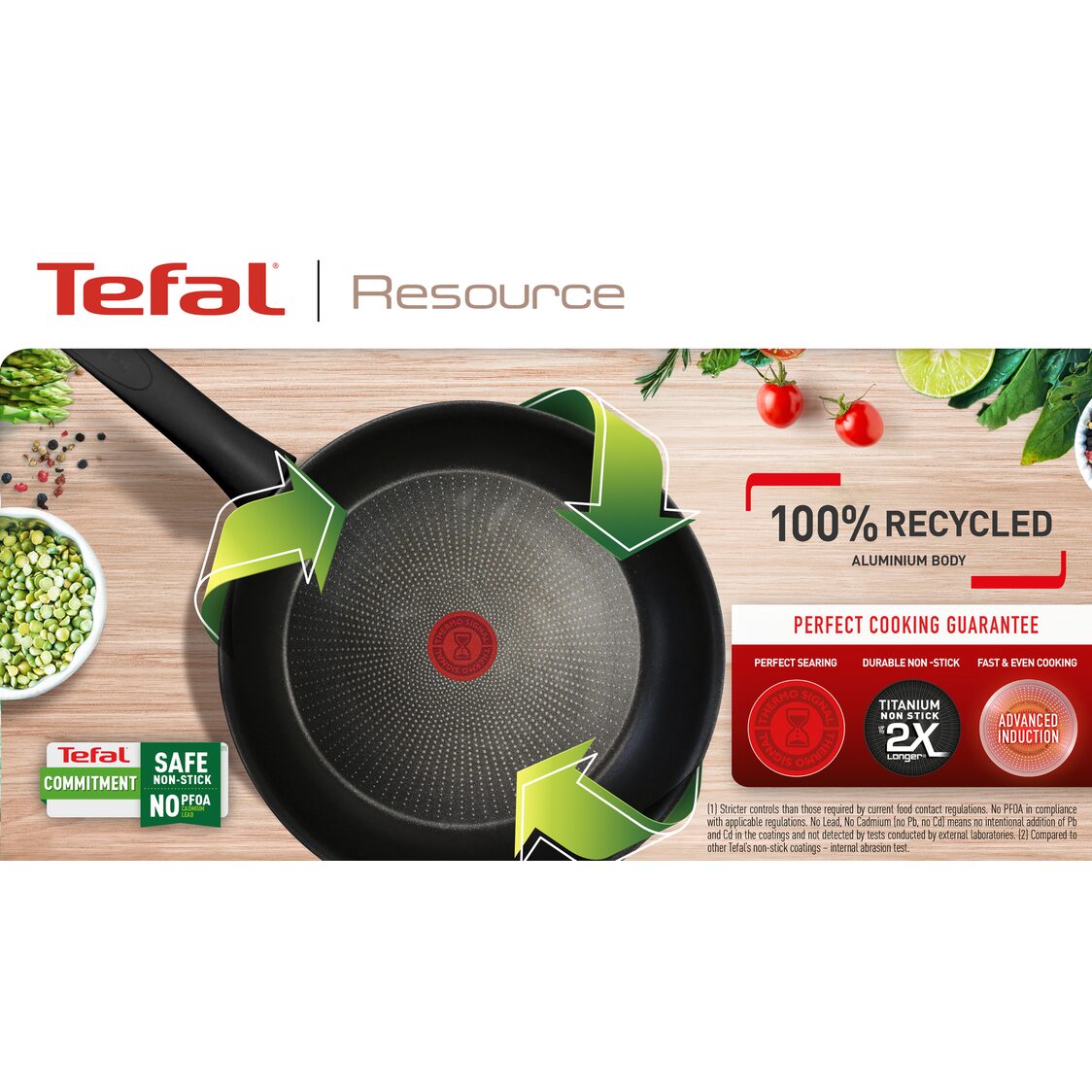 Tefal Resource 16cm Induction Saucepan With Glass Lid (G25322)