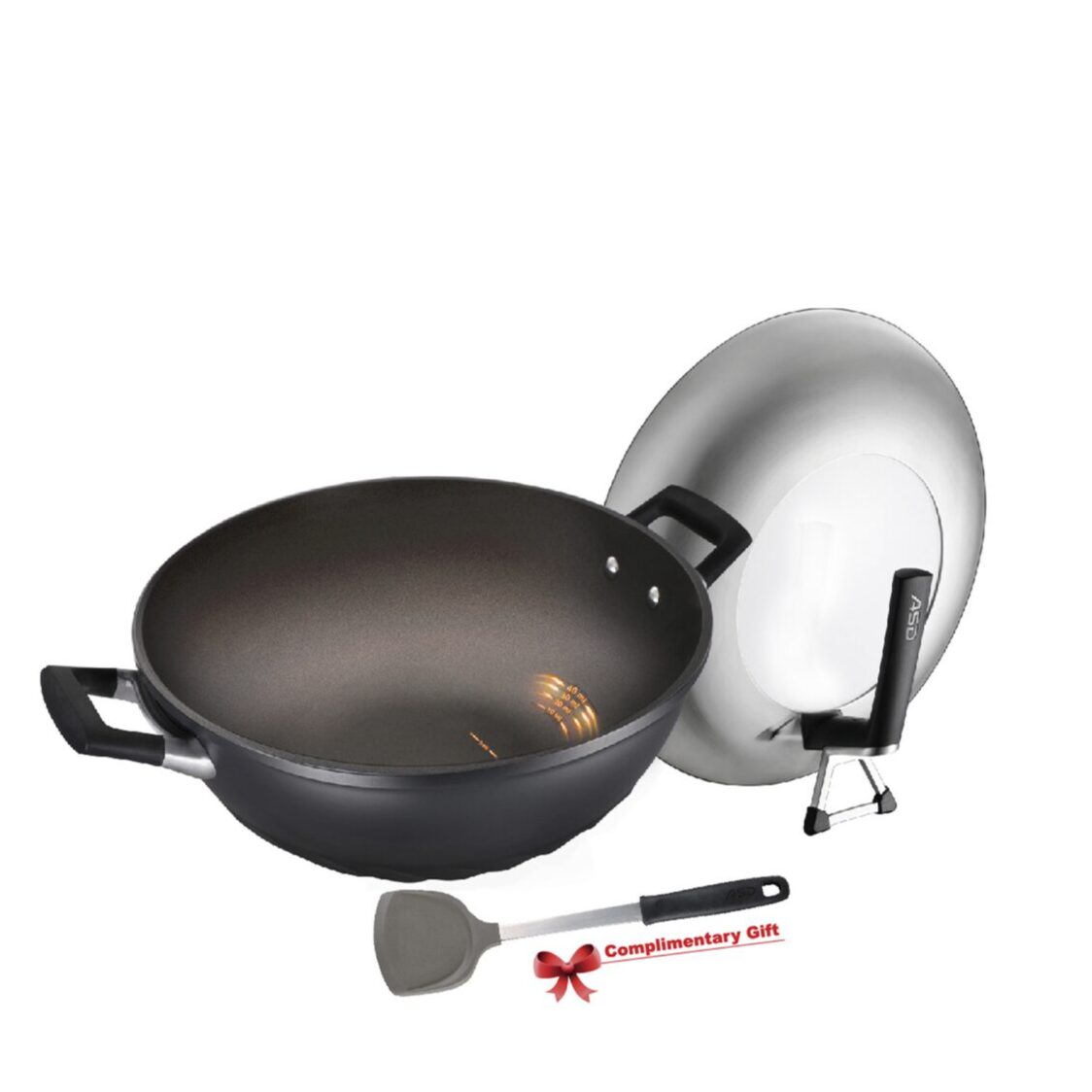 ASD Tornado Elite IH Die Cast Non-Stick Chef Wok 36cm (HP2336TEIH-3G)