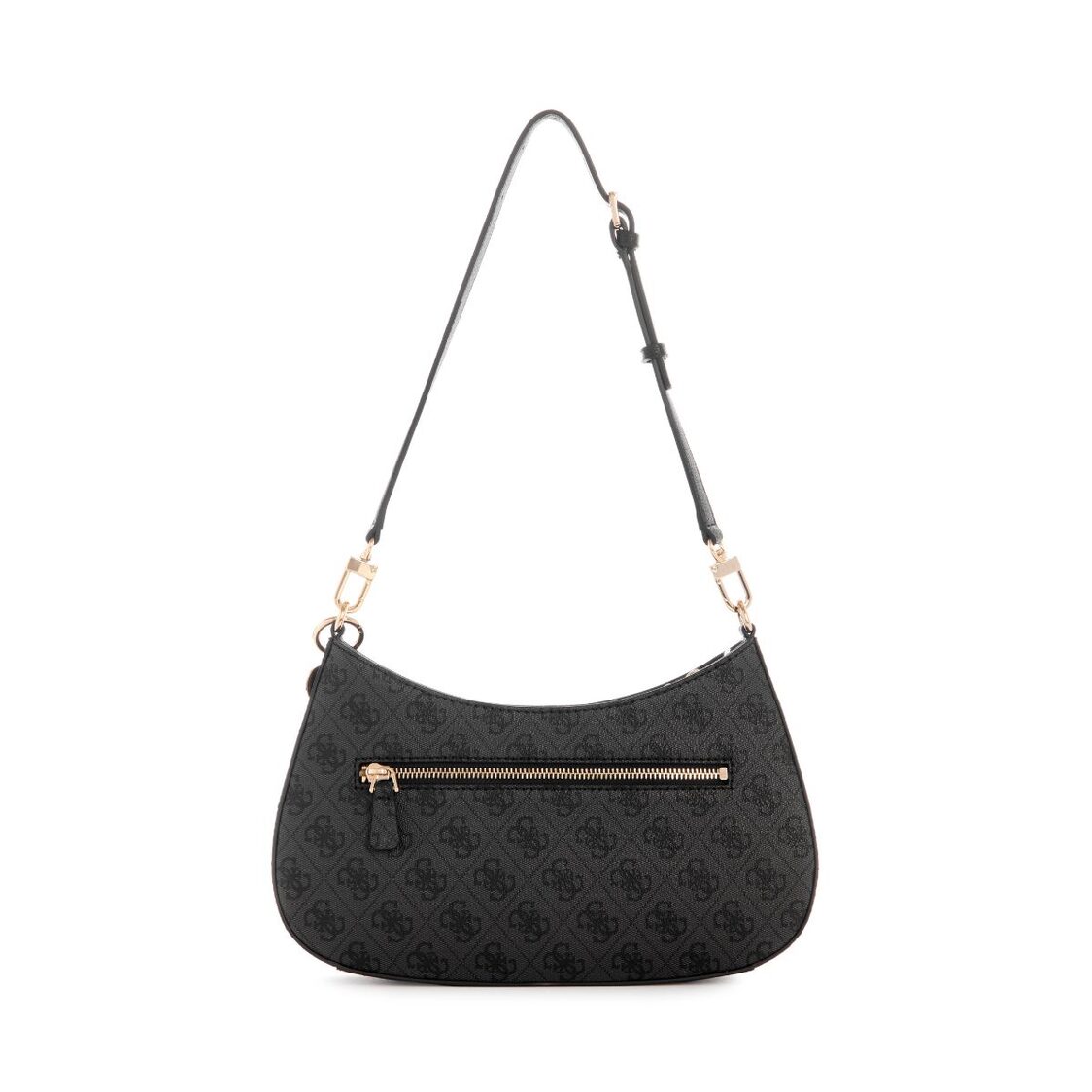 Guess Noelle II Top Zip Shoulder Bag - Coal Logo