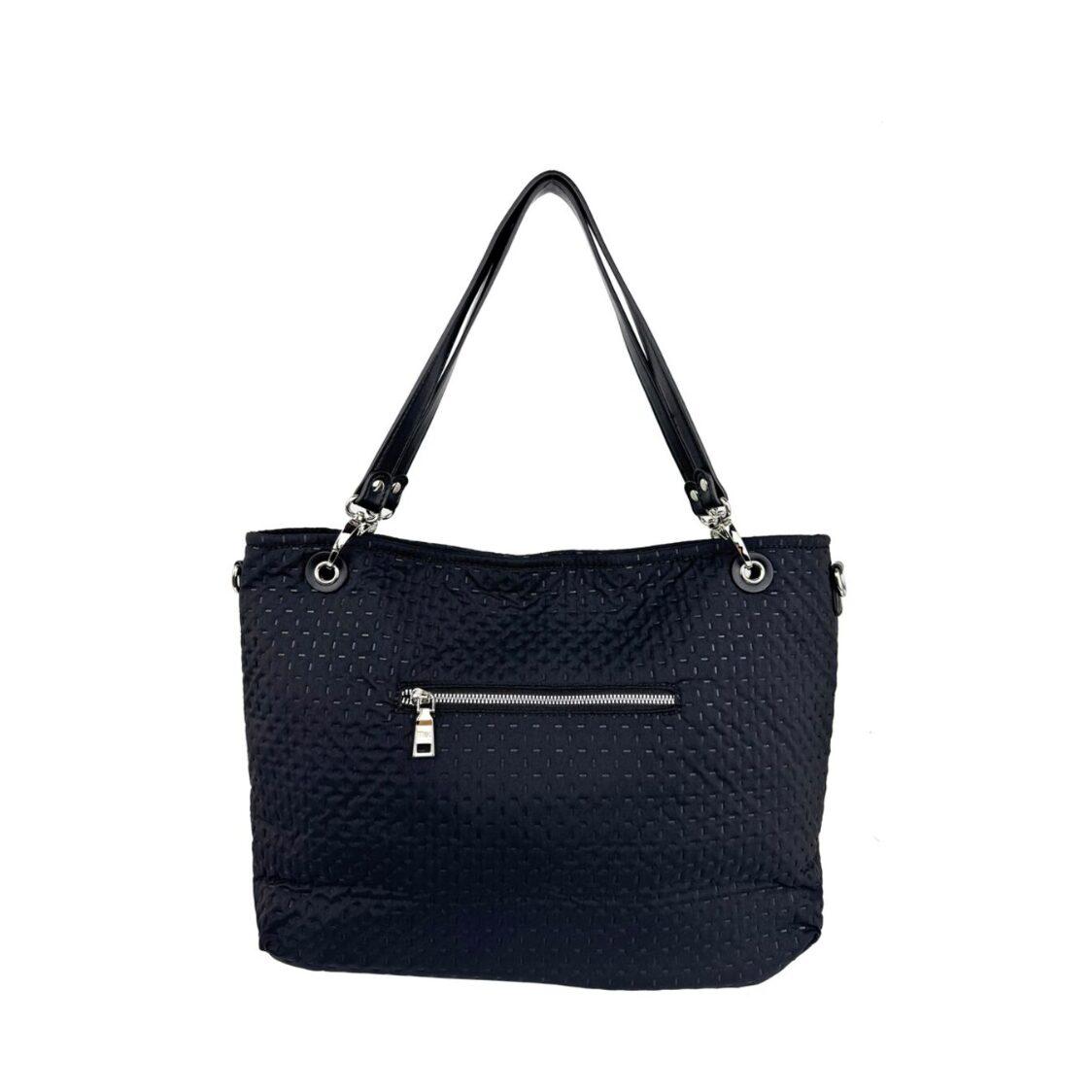 Mel&Co Embossed Nylon Double Handle Bag