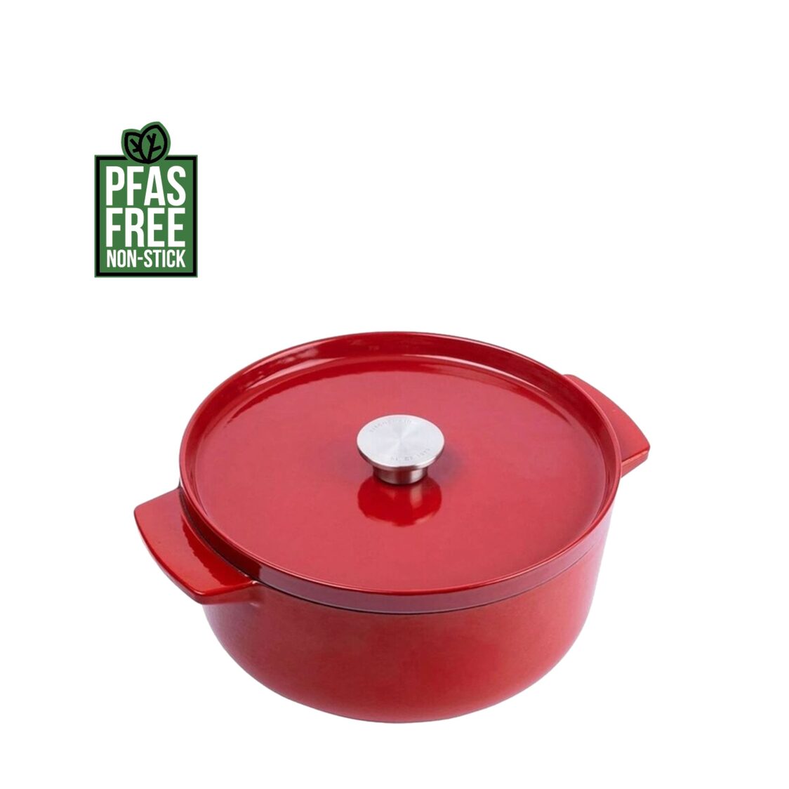 Kitchenaid Enamel 22cm Cast-Iron Casserole Red (KACI009394)