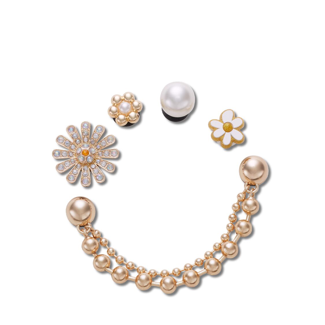 Crocs Pretty in Gold 5 Pack