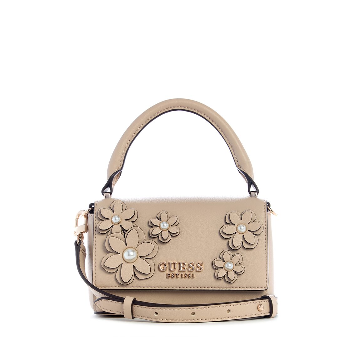 Guess Zaria Mini Top Handle Flap - Simply Taupe