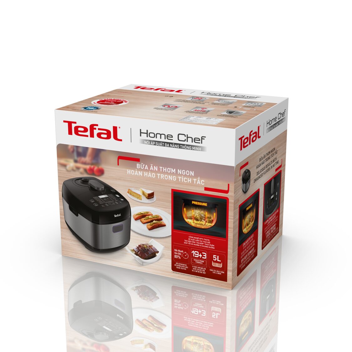 Tefal 4.8L Home Chef Smart Pro Multi Cooker CY625
