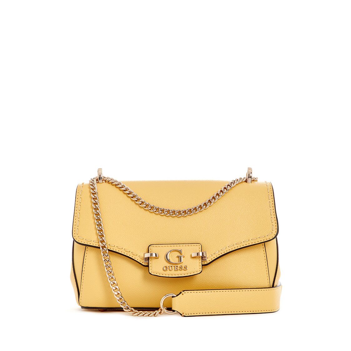 Guess Nastra Convertible Crossbody Flap, Cornsilk