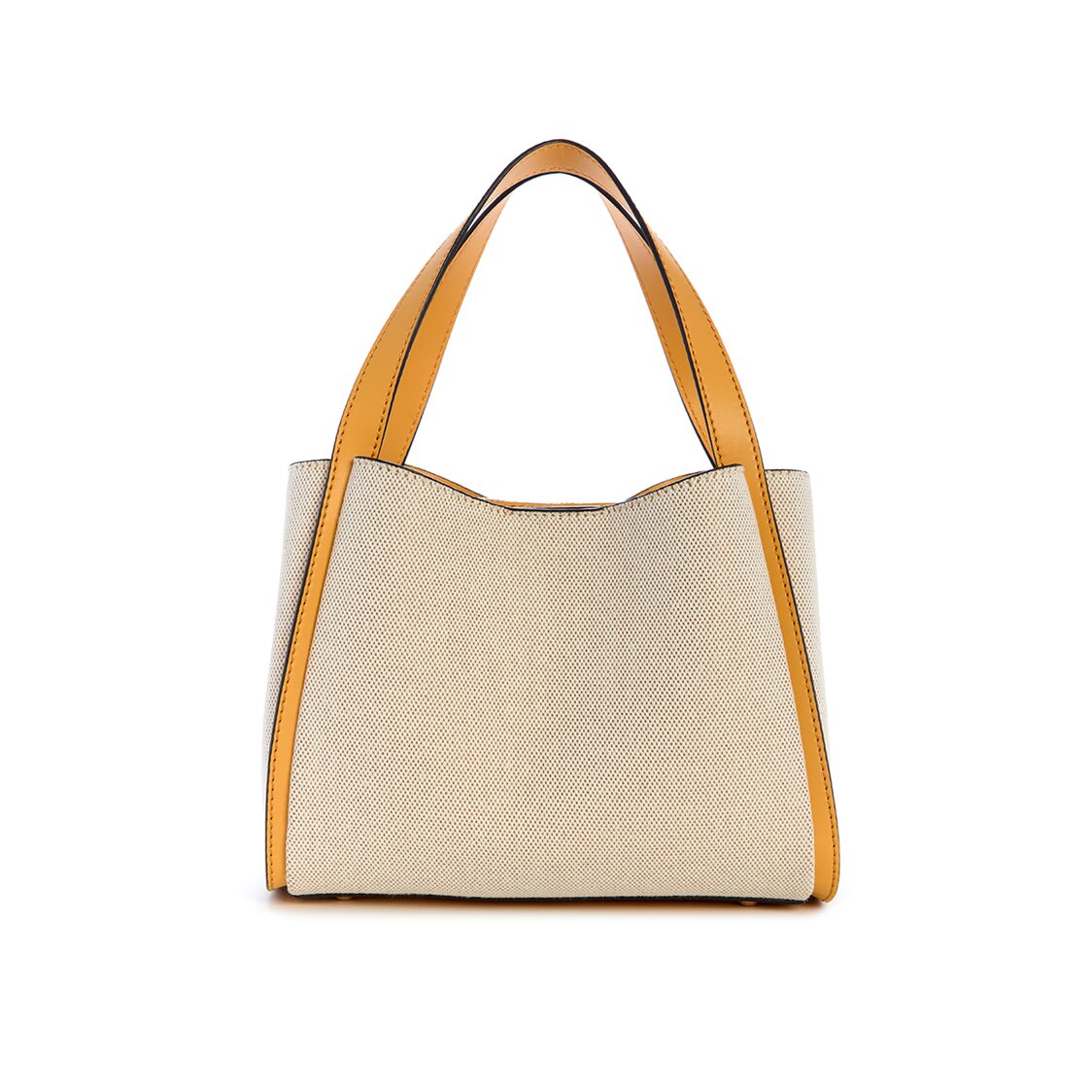 Guess Nicolette Small Gfriend Satchel,Natural/Marigold