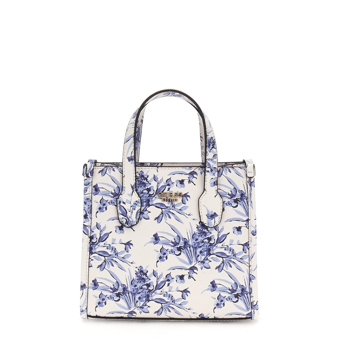 Guess Silvana 2 Comp Mini Tote,Floral Multi