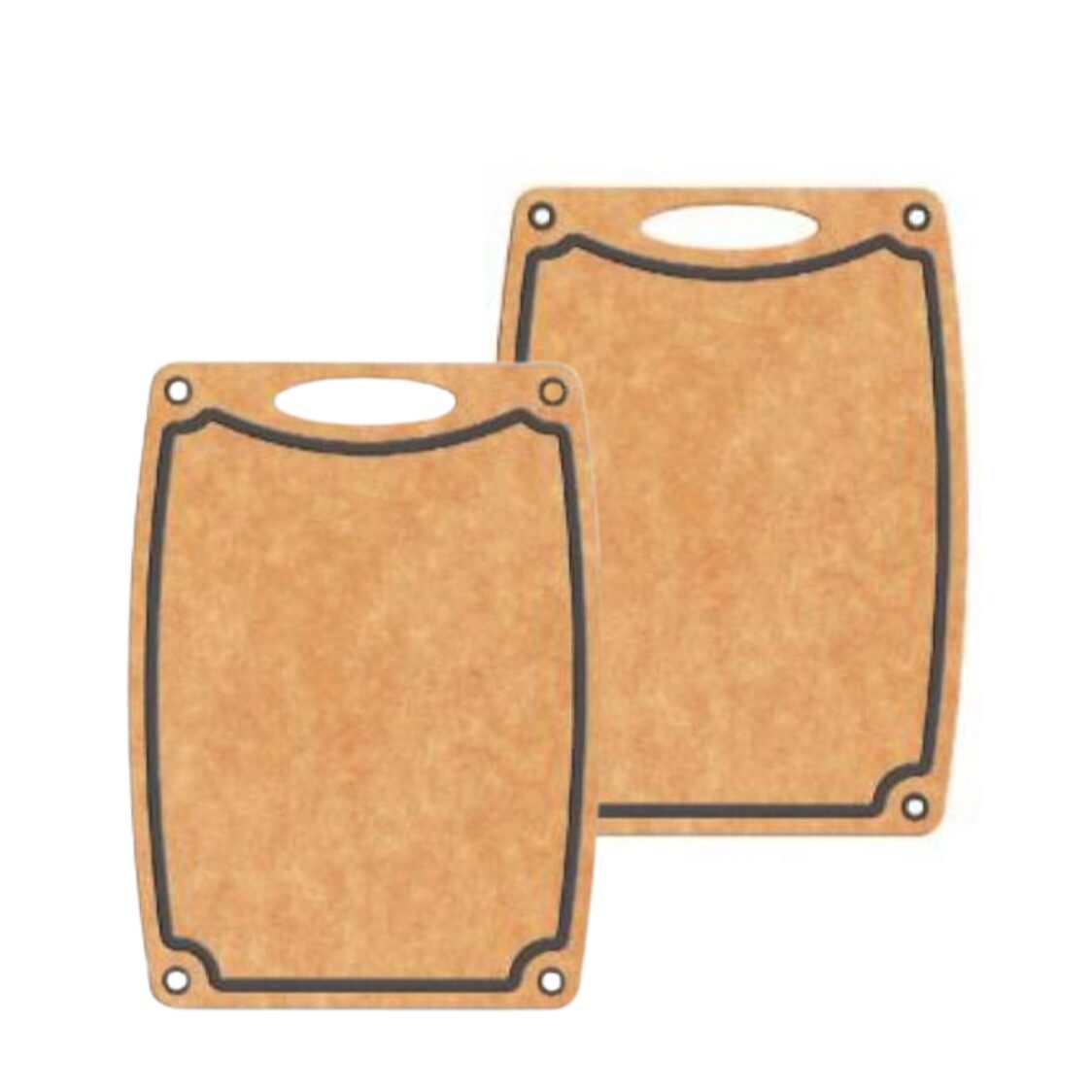 Safico Pro Wood Fibre Cutting Board With Silicone Pad 37cm Set of 2 (1917SF-QAS09-MP2)