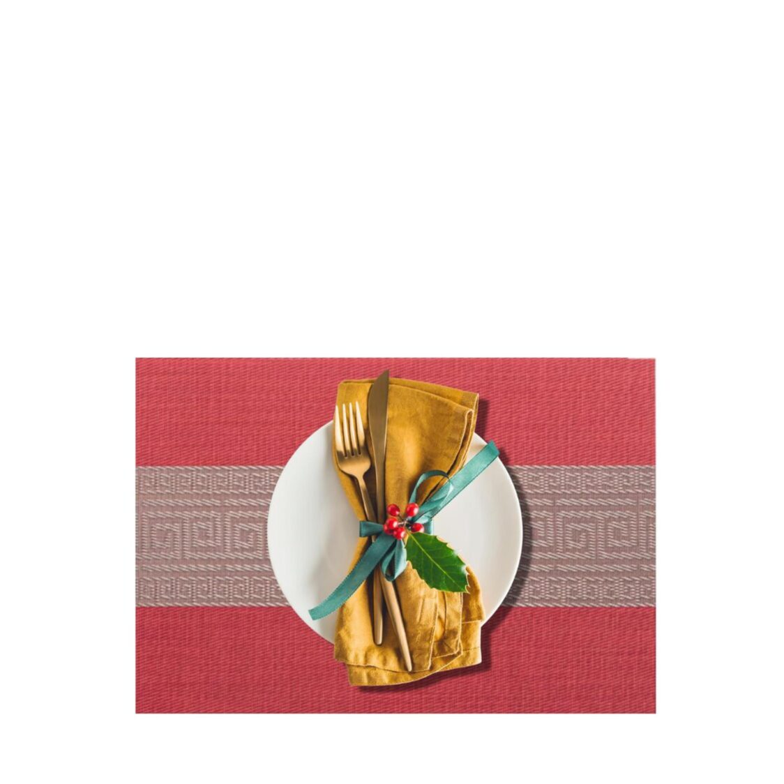 J. Rapee Greek Placemat Red