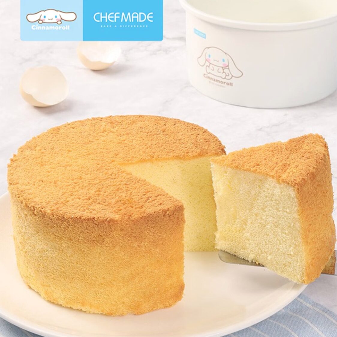 Chefmade Round Deep Cake Pan With Removable Bottom 16.9xH9cm Thickness 0.8Mm Cinnamoroll (1898cm-CL5029)