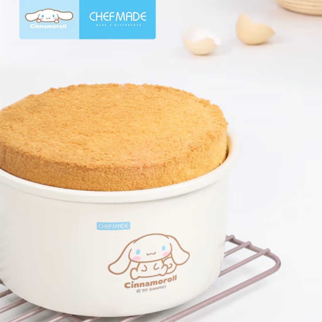Chefmade Round Deep Cake Pan With Removable Bottom 16.9xH9cm Thickness 0.8Mm Cinnamoroll (1898cm-CL5029)