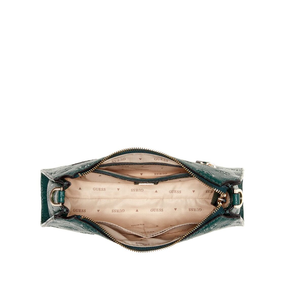 Guess Cresidia II Top Zip Shoulder Bag - Forest Logo