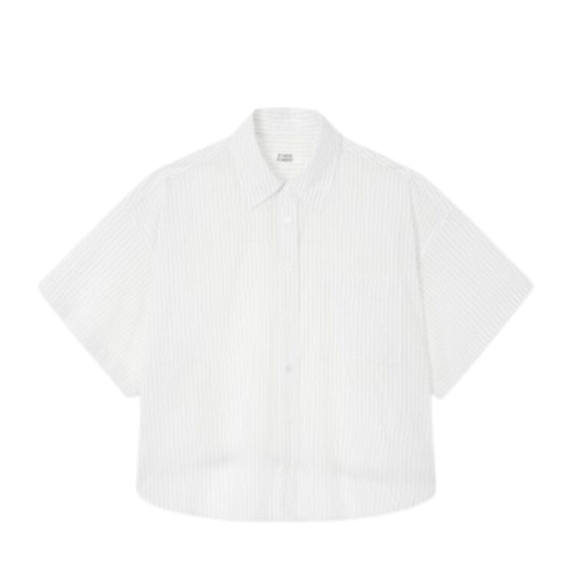 Studio Tomboy Back Banding Stripe Shirt Off White