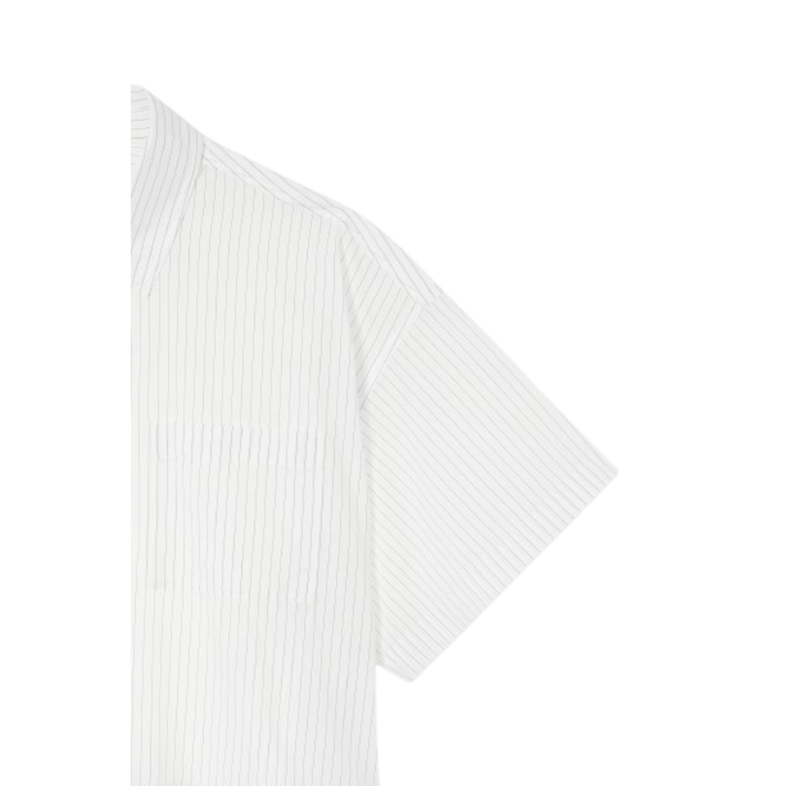 Studio Tomboy Back Banding Stripe Shirt Off White