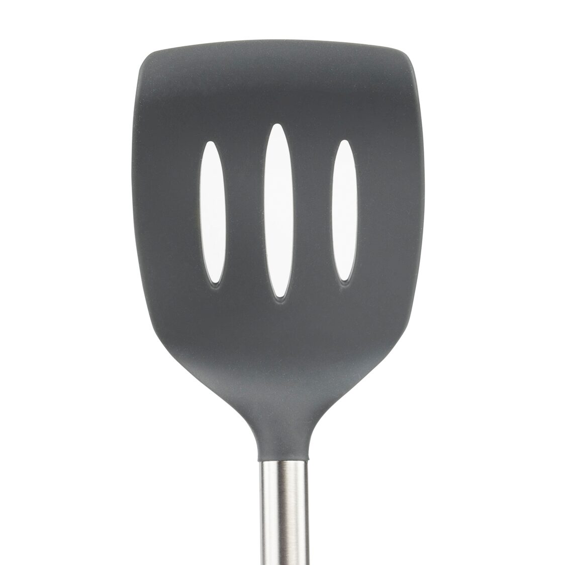Tovolo Silicone Slotted Turner with Stainless Steel Handle