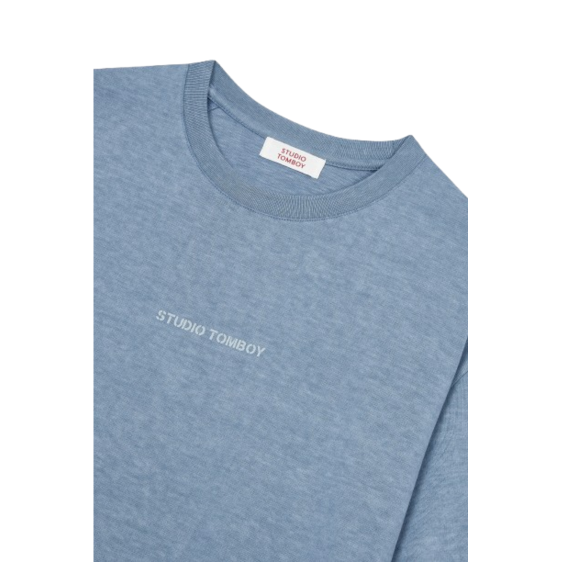 Studio Tomboy Chest Logo Pigment T-Shirt