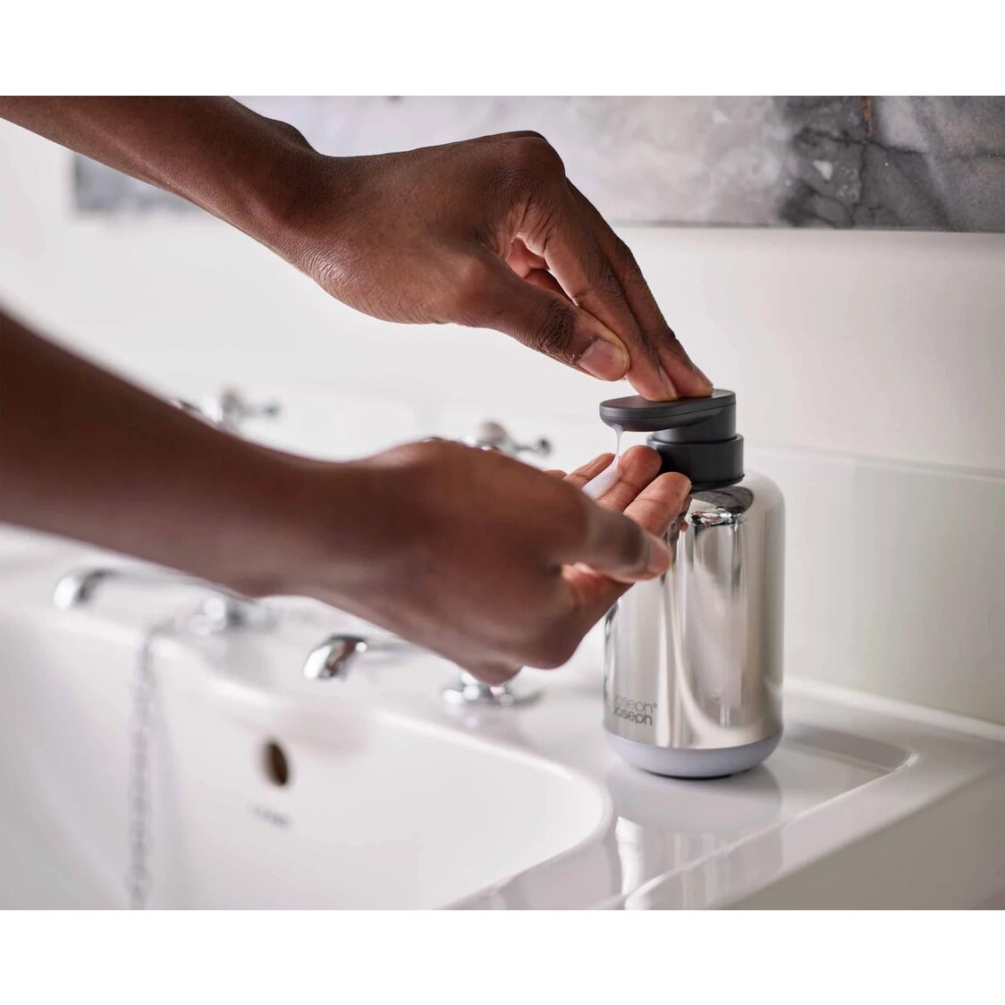 Joseph Joseph EasyStore Luxe Soap Pump (Steel) - 70582