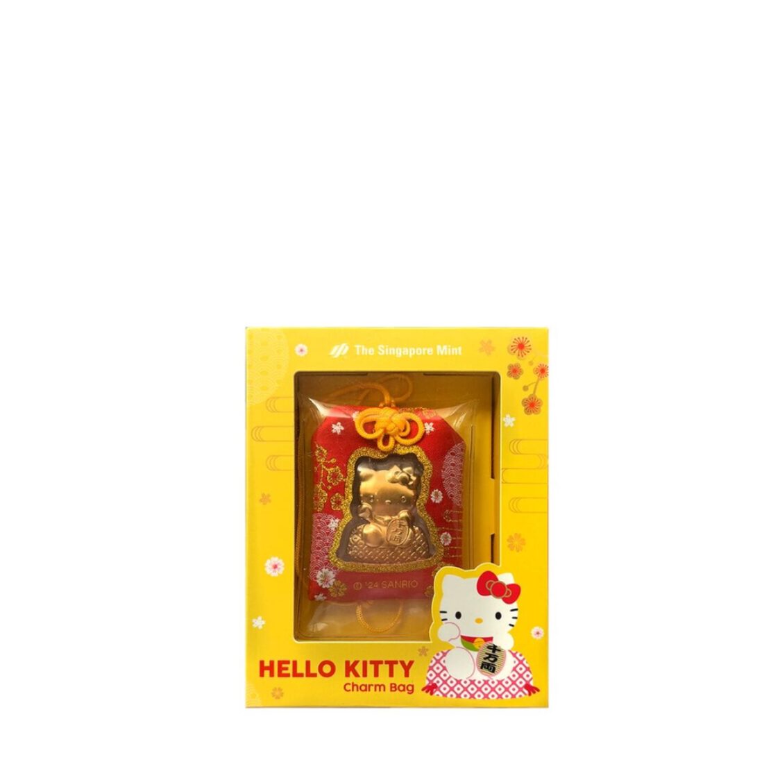 The Singapore Mint Sanrio Lucky Kitty Gold Foil Charm Bag
