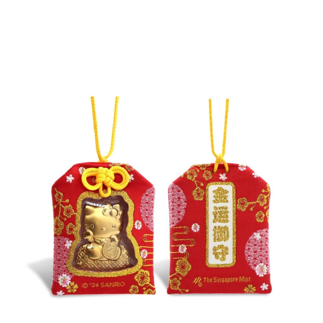 The Singapore Mint Sanrio Lucky Kitty Gold Foil Charm Bag