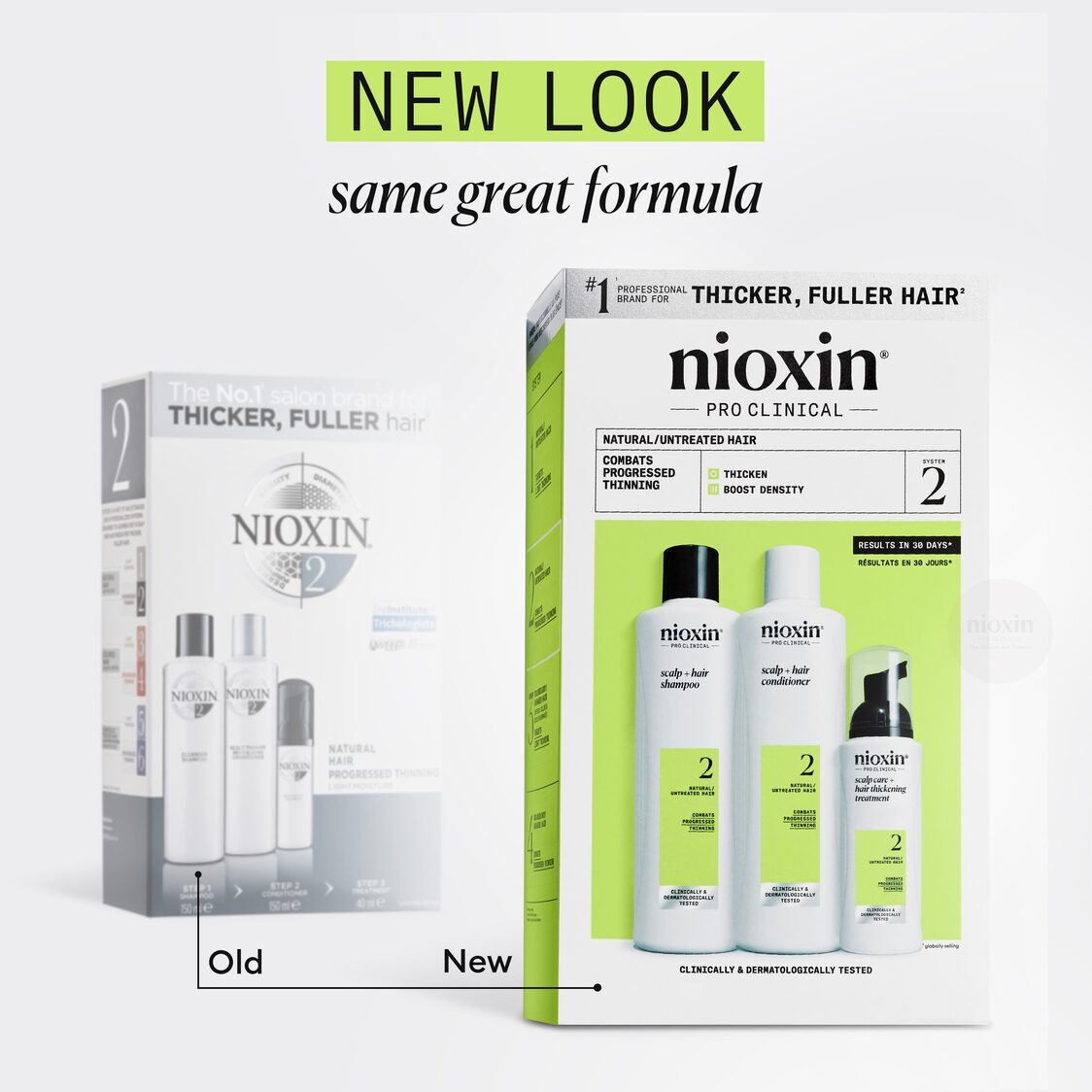 Nioxin System Kit 2 (Shampoo 150ml+Conditioner 150ml+Treatment 40ml)