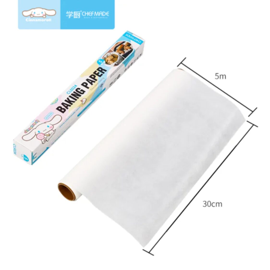 Chefmade Double Sided Baking Paper 30cmx5M Cinnamoroll (1898cm-CL5024)