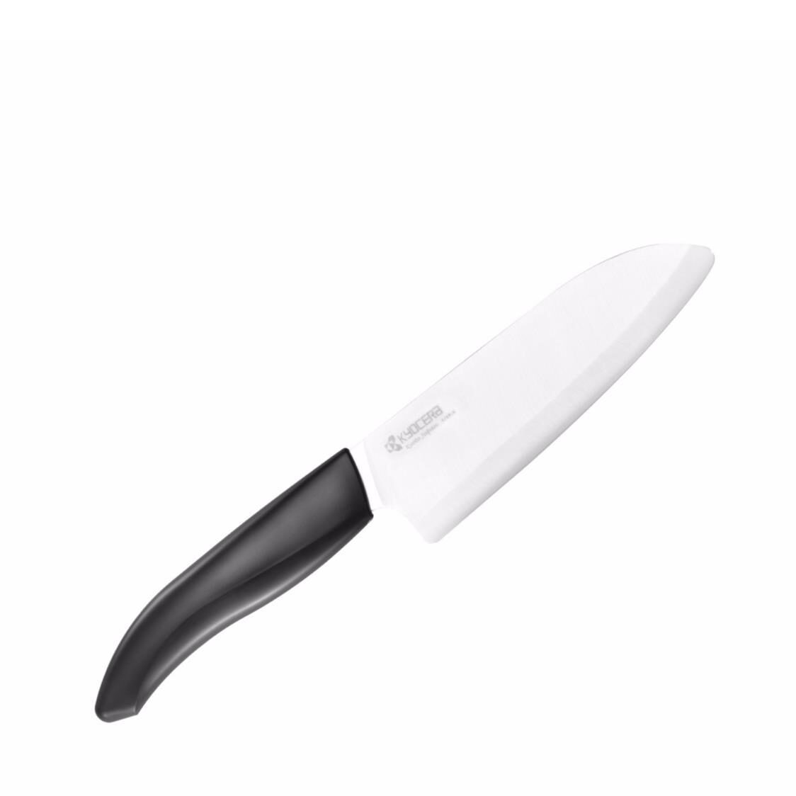 Kyocera 5.5" Advanced Ceramic Santoku Knife – Black (FK-110 WH-BK)