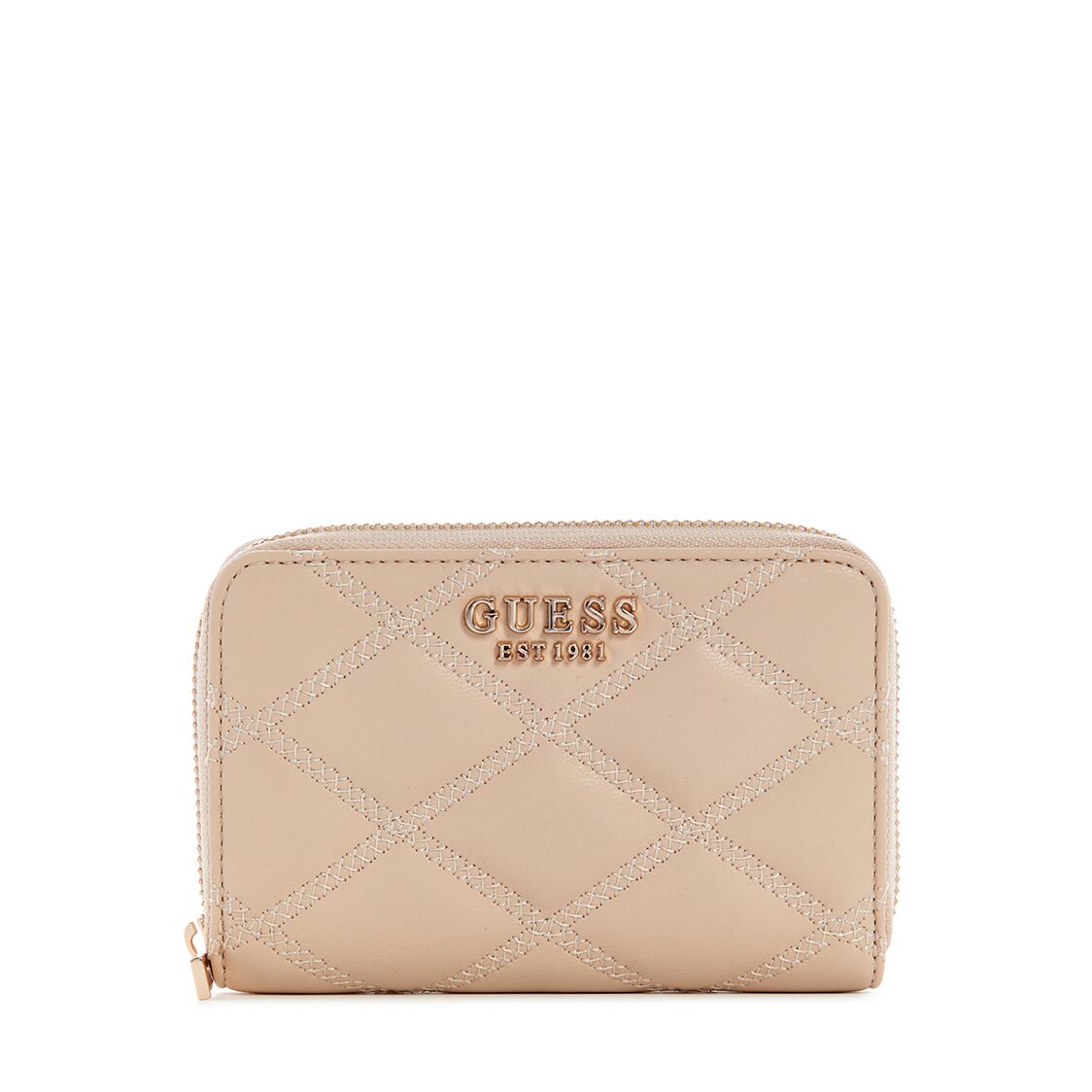 Guess Tamsin Slg Medium Zip Around - Light Beige