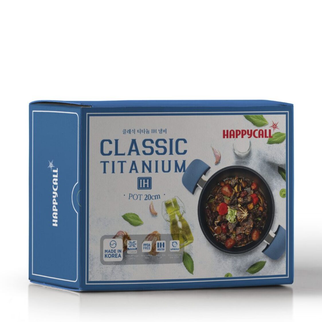 Happycall Classic Titanium IH Die Cast Stock Pot 20cm (3003-1193)