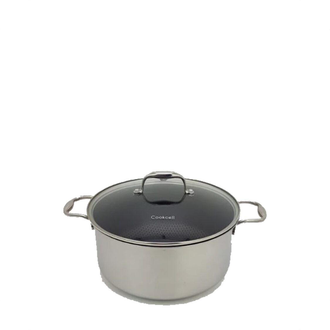 Cookcell Blackcube Stock Pot with Glass Lid
