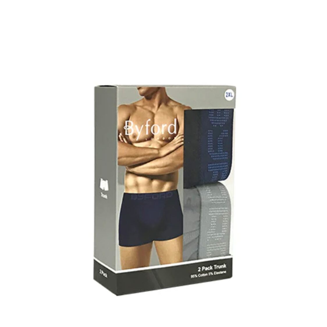 Byford 2pcs Men's Trunks Cotton Elastane