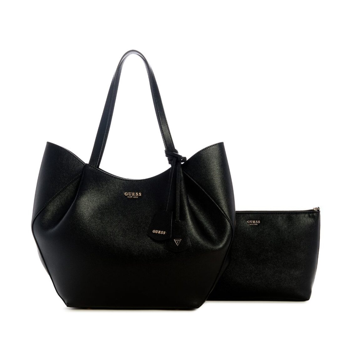 Guess Amorette 2 In 1 Tote - Black